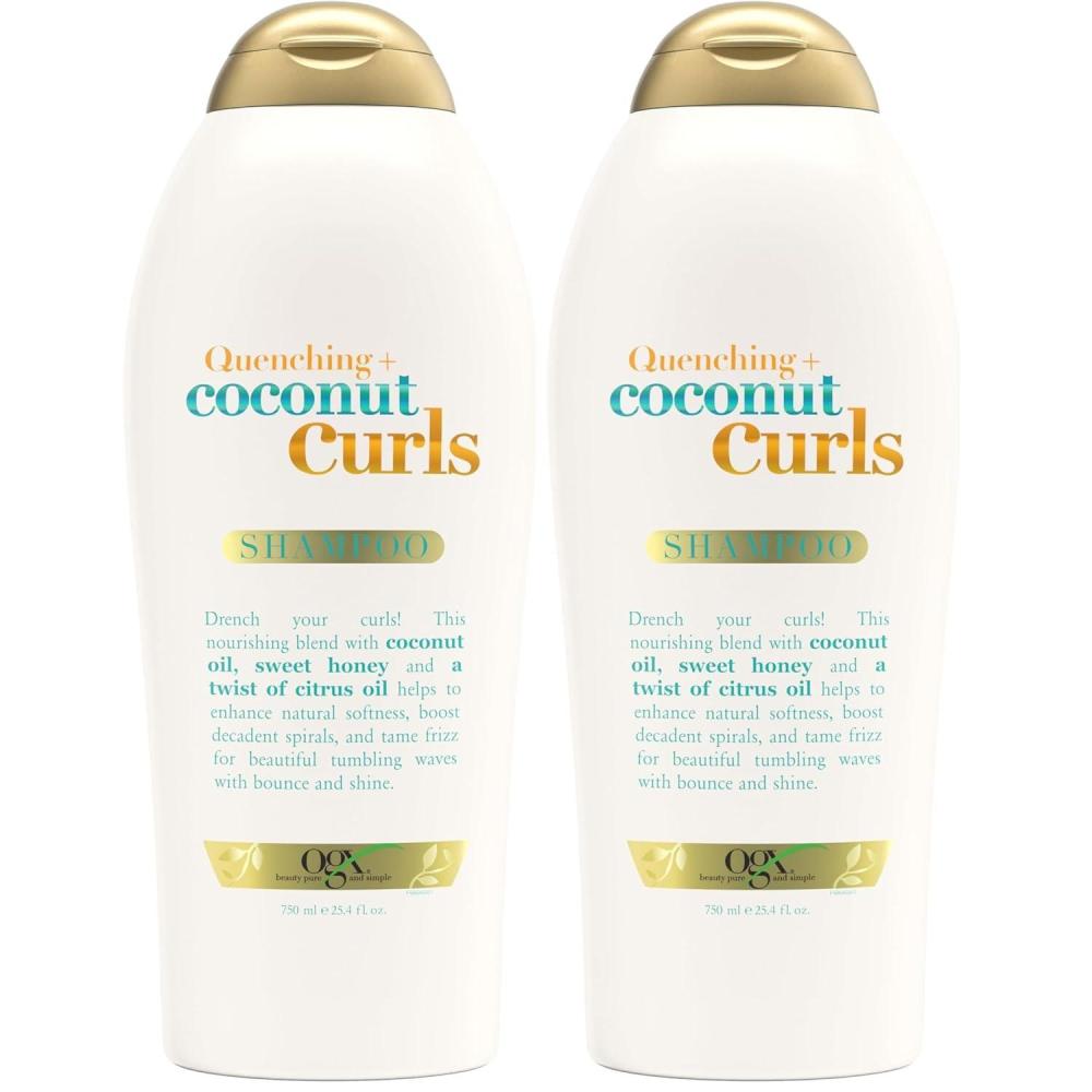 image:imageOGX Quenching Coconut Curls Moisturizing Shampoo for Curly Hair Detangling Curl Enhancing 254 fl oz254 Fl Oz Pack of 2
