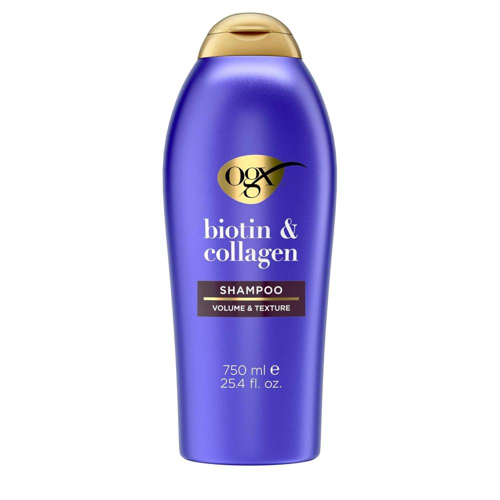 image:imageOGX Thick amp Full Biotin amp Collagen Volumizing Shampoo NutrientInfused Hair Shampoo with Vitamin B7 Biotin Gives Hair Volume amp Body for 72 Hours SulfateFree Surfactants 254 fl oz254 Fl Oz Pack of 1
