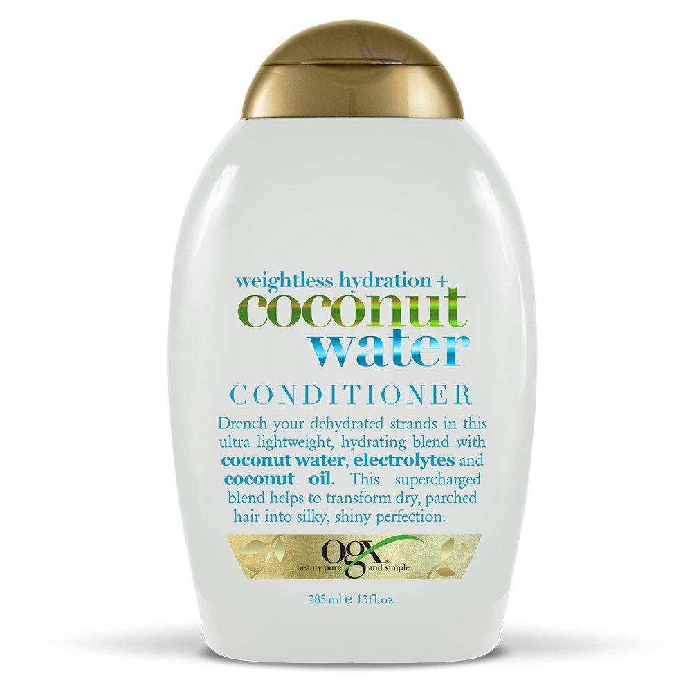 image:imageOGX Weightless Hydration Coconut Water Shampoo 13 Ounce Bottle Lightweight Hydrating Formula SulfateFree SurfactantsConditioner