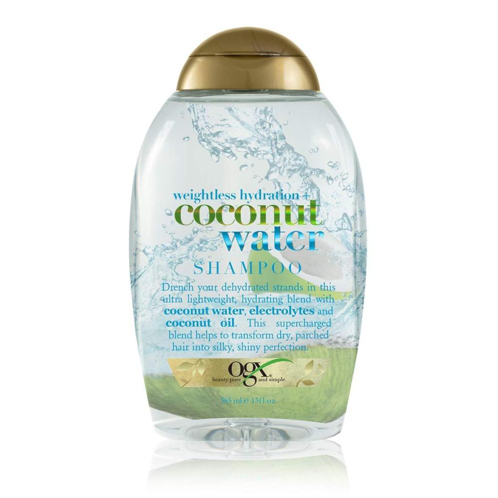 image:imageOGX Weightless Hydration  Coconut Water Shampoo 13 Ounce Bottle  Lightweight Hydrating Formula SulfateFree SurfactantsShampoo