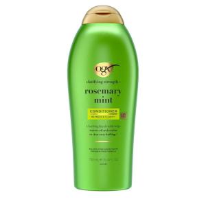 OGX Clarifying Strength + Rosemary Mint Conditioner, Clarifying Conditioner for Oily Hair Visibly Helps Remove Oil & Residue to Clear Away Buildup, Sulfate-Free Surfactants, 25.4 fl. oz(Rosemary Mint_New)