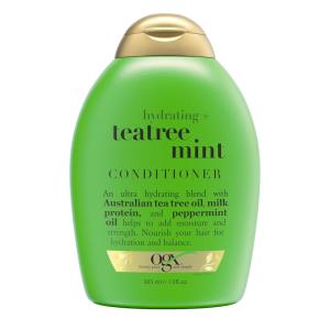 OGX Clarifying Strength + Rosemary Mint Conditioner, Clarifying Conditioner for Oily Hair Visibly Helps Remove Oil & Residue to Clear Away Buildup, Sulfate-Free Surfactants, 13 fl. oz(Tea Tree Mint_Old)