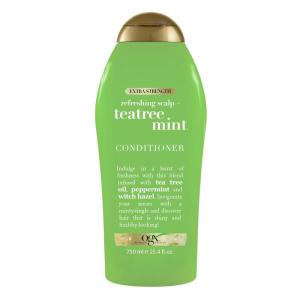OGX Extra Strength Refreshing Scalp + Rosemary Mint Conditioner, Nourishing Hair & Scalp Conditioner Infused with Rosemary for Healthy-Looking Hair, Sulfate-Free Surfactants, 25.4 fl. oz(Tea Tree Mint_Old)