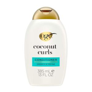 OGX Quenching + Coconut Curls Curl-Defining Conditioner, Nourishing Curly Hair Conditioner with Coconut /Citrus Oil & Honey, Paraben-Free with Sulfate-Free Surfactants, 13oz(13 Fl Oz (Pack of 1))