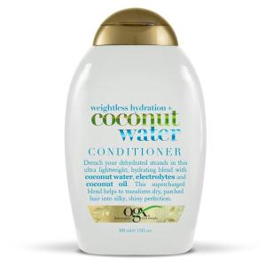 OGX Weightless Hydration + Coconut Water Shampoo, 13 Ounce Bottle, , Lightweight Hydrating Formula Sulfate-Free Surfactants(Conditioner)