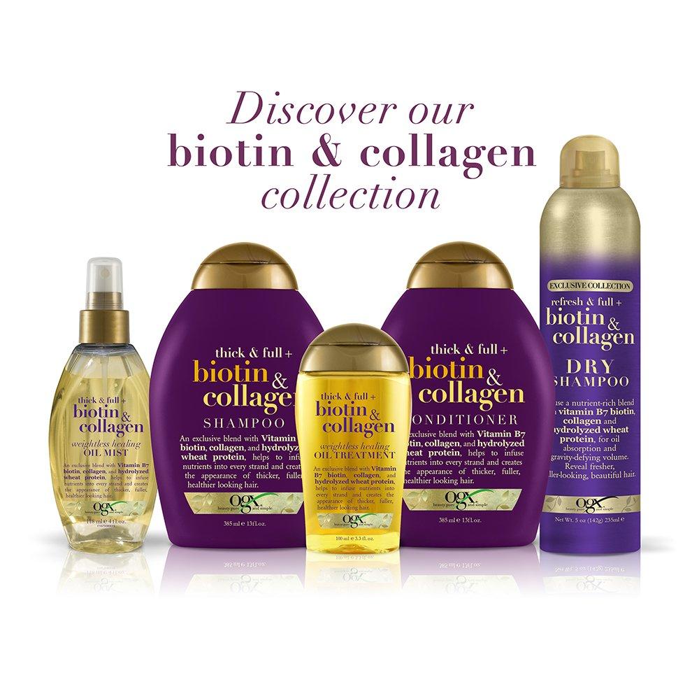 image:imageOGX Thick amp Full Biotin amp Collagen Weightless Healing Oil Treatment 33 Fl OzOil