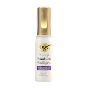 OGX Plump Emulsion + Collagen Conditioning Hair Mist, Volumizing Hair Spray with Marula Oil for 3x Plumper Hair* for up to 72 Hours Without the Weight, 450°F Heat Protection, 6.5 fl. oz