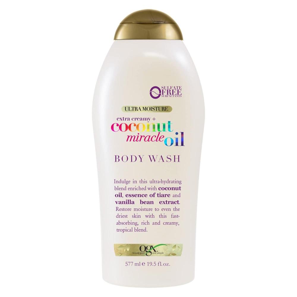 image:imageOGX Extra Creamy Coconut Miracle Oil Ultra Moisture Body Wash Rich Shower Gel for Dry Skin Infused with Coconut Oil Body Wash for Women SulfateFree Surfactants 195 fl oz195 Fl Oz Pack of 1