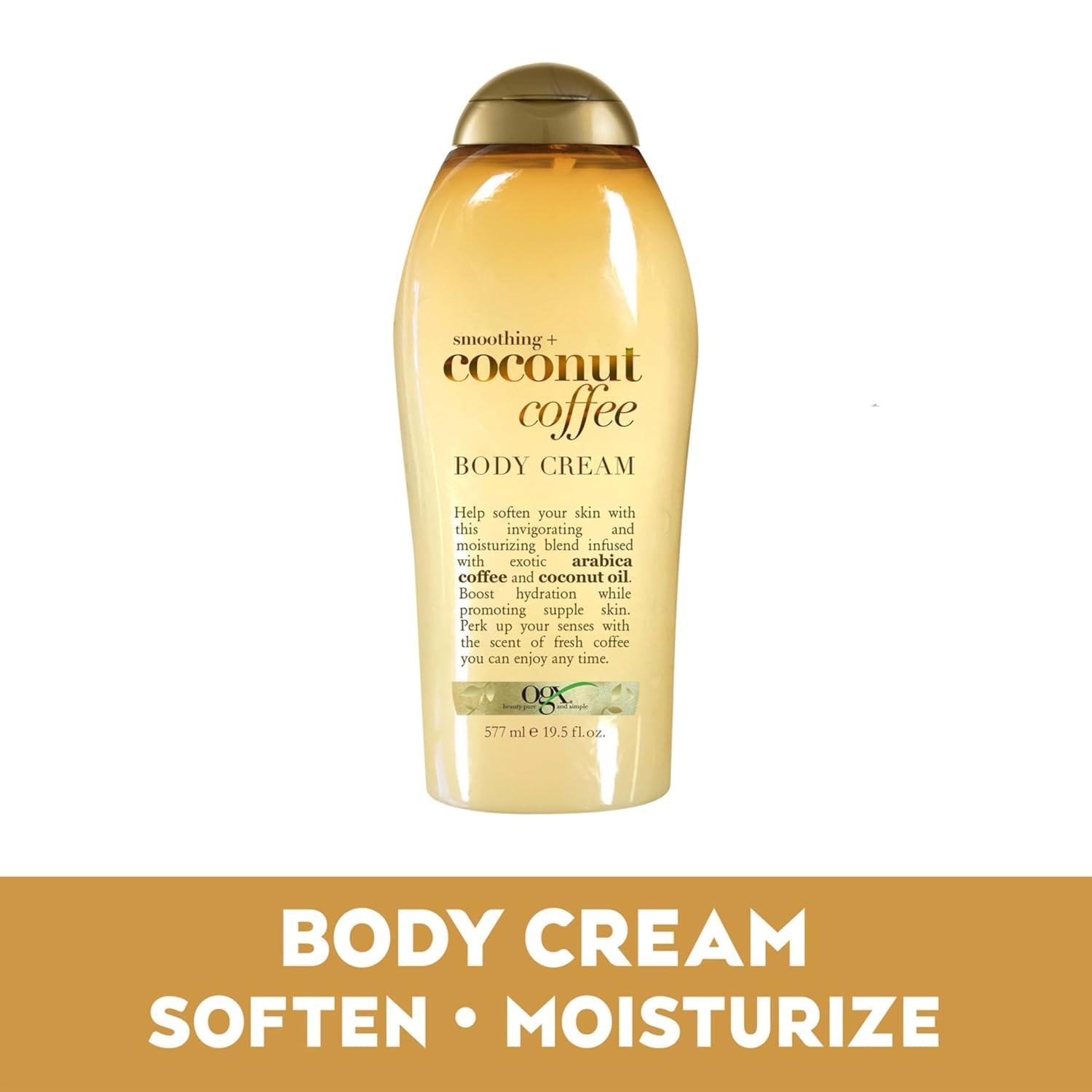 image:imageOGX Smoothing Coconut Coffee Body Cream 195 oz195 Fl Oz Pack of 2