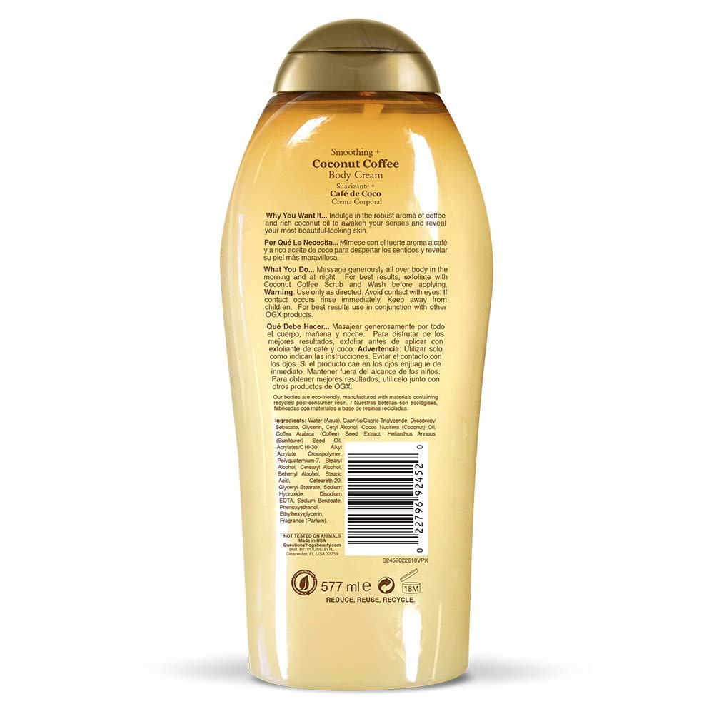 image:imageOGX Smoothing Coconut Coffee Body Cream 195 oz195 Fl Oz Pack of 3