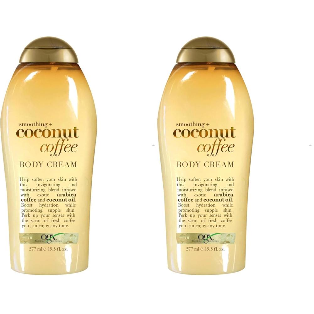 image:imageOGX Smoothing Coconut Coffee Body Cream 195 oz195 Fl Oz Pack of 2