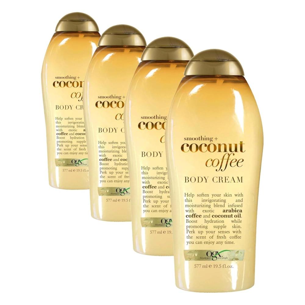 image:imageOGX Smoothing Coconut Coffee Body Cream 195 oz195 Fl Oz Pack of 4