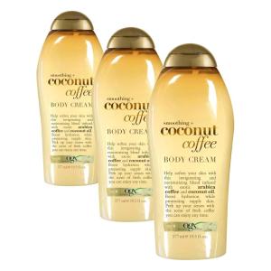 OGX Smoothing + Coconut Coffee Body Cream 19.5 oz(19.5 Fl Oz (Pack of 3))